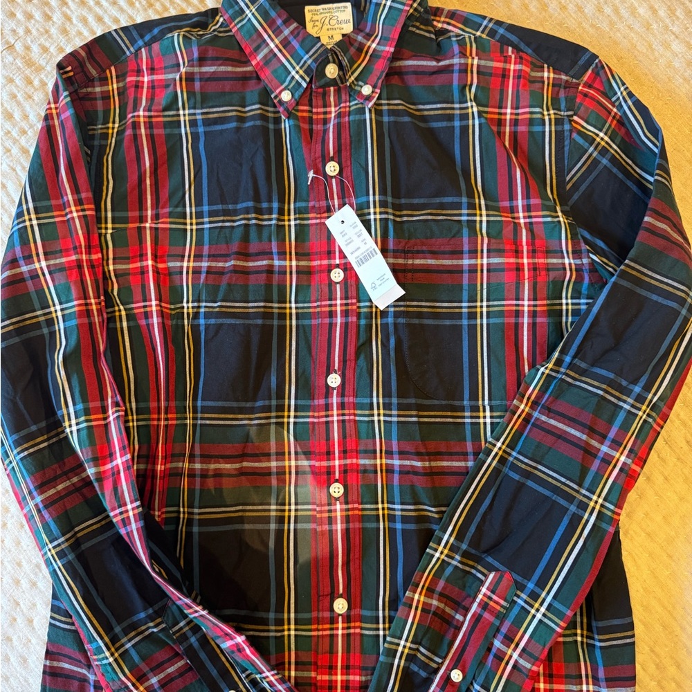 J. Crew Multicolor Plaid Button-Down Shirt